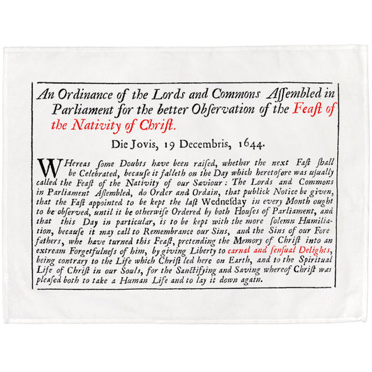 Christmas is Banned Tea Towel - 6 pack