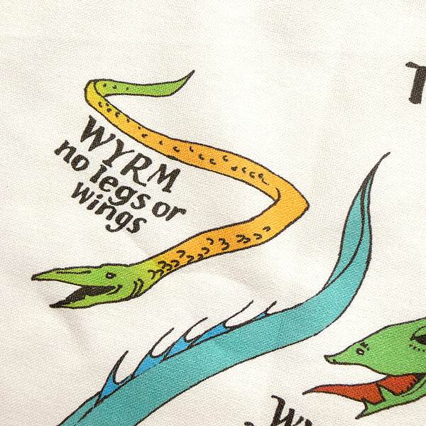 The Medieval Dragon Explainer Tea Towel - 6 pack