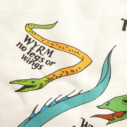 The Medieval Dragon Explainer Tea Towel - 6 pack