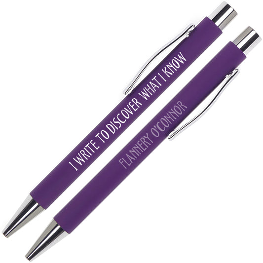 Flannery O'Connor Writerly Quote Pen - pack of 10