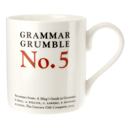 Literally - Grammar Grumble No. 5 Bone China Mug - pack of 6