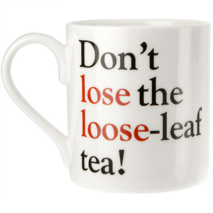 Lose or loose - Grammar Grumble No. 2 Bone China Mug - pack of 6