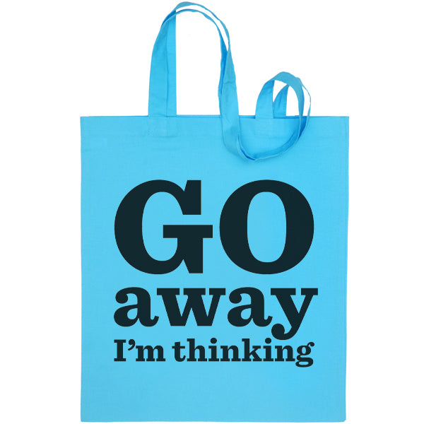 Go Away I'm Thinking Bag, single colour pack of 3 - Red, Orange, Yellow, Green, Blue, Pink, Purple