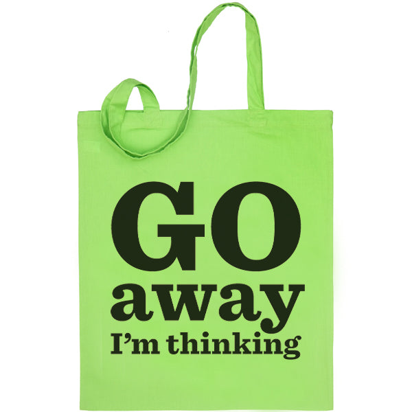 Go Away I'm Thinking Bag, single colour pack of 3 - Red, Orange, Yellow, Green, Blue, Pink, Purple