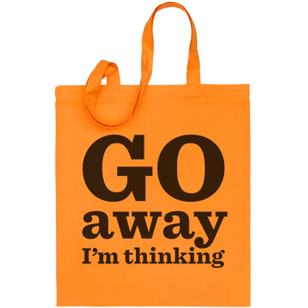 Go Away I'm Thinking Bag, single colour pack of 3 - Red, Orange, Yellow, Green, Blue, Pink, Purple