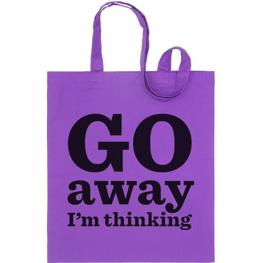 Go Away I'm Thinking Bag, single colour pack of 3 - Red, Orange, Yellow, Green, Blue, Pink, Purple