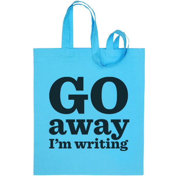 Go Away I'm Writing Bag, single colour pack of 3 - Red, Orange, Yellow, Green, Blue, Pink, Purple
