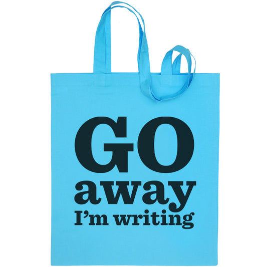 Go Away I'm Writing Bag, single colour pack of 3 - Red, Orange, Yellow, Green, Blue, Pink, Purple