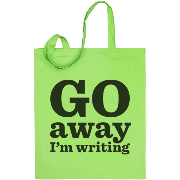 Go Away I'm Writing Bag, single colour pack of 3 - Red, Orange, Yellow, Green, Blue, Pink, Purple