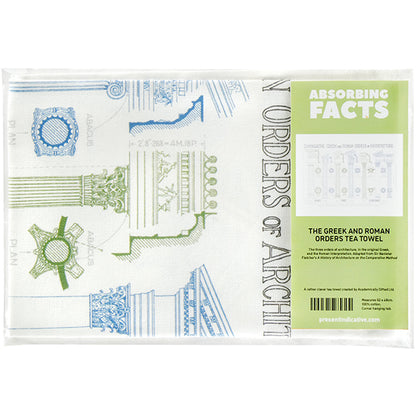 The Greek and Roman Orders of Architecture Tea Towel - 6 pack