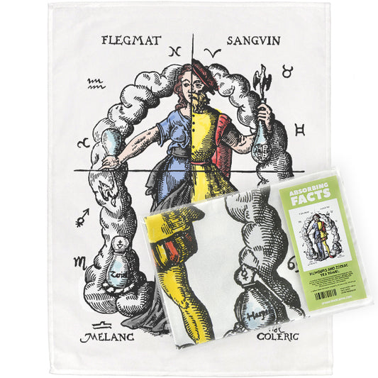 Humours & the Zodiac Tea Towel - 6 pack