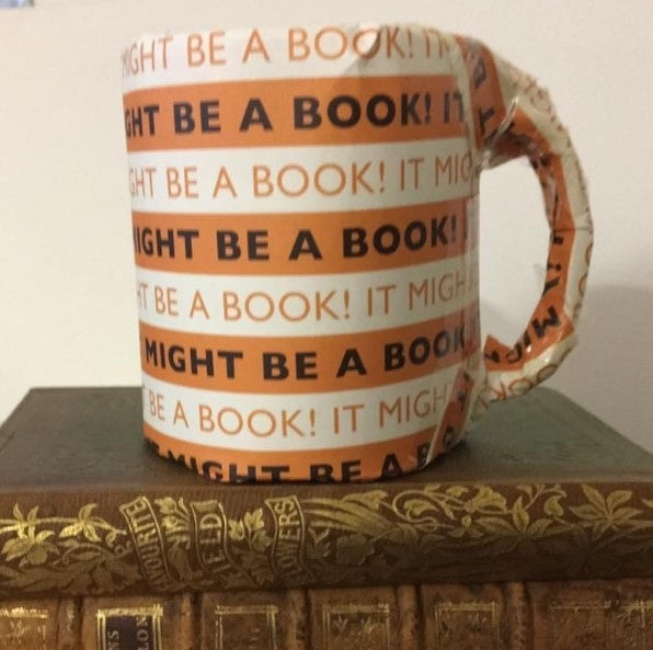 It Might be a Book' Wrapping Paper ORANGE - 10 sheets