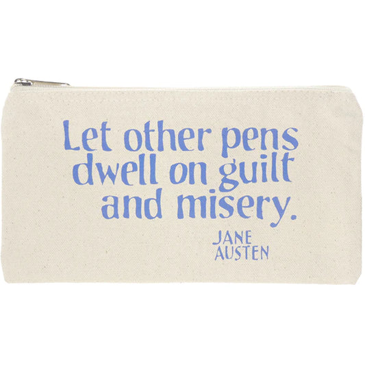 Jane Austen Writerly Quote Pencil Case - pack of 6