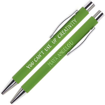 40 x Writerly Quote Pens with counter display pen pot
