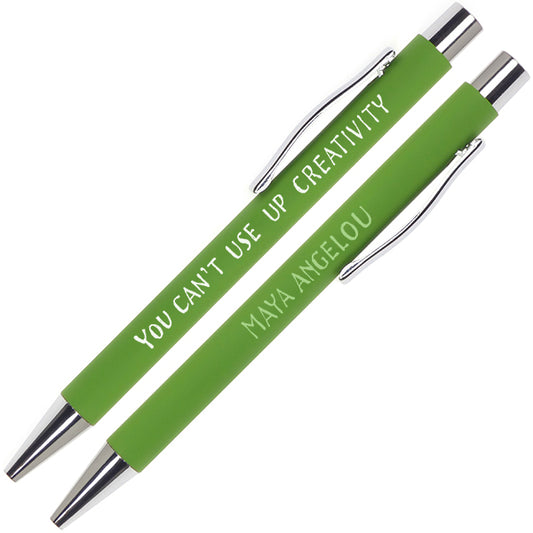 Maya Angelou Writerly Quote Pen - pack of 10