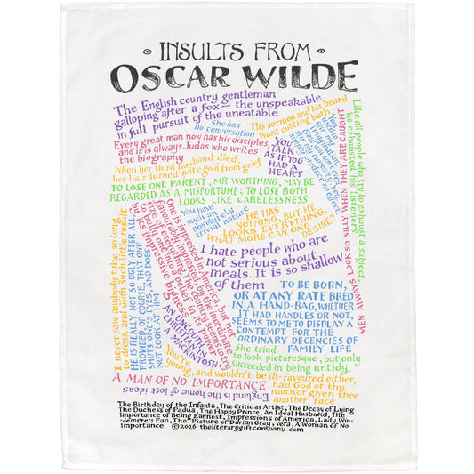 Insults from Oscar Wilde Tea Towel - 6 pack
