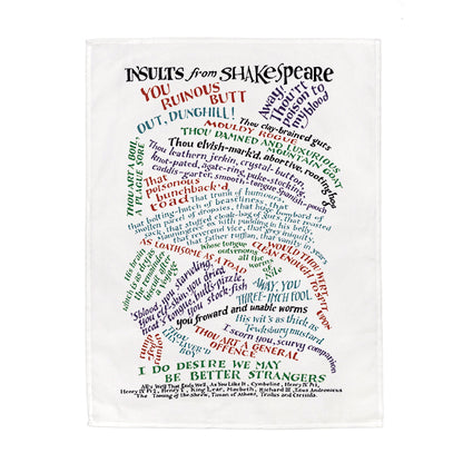 Insults from Shakespeare Tea Towel - 6 pack