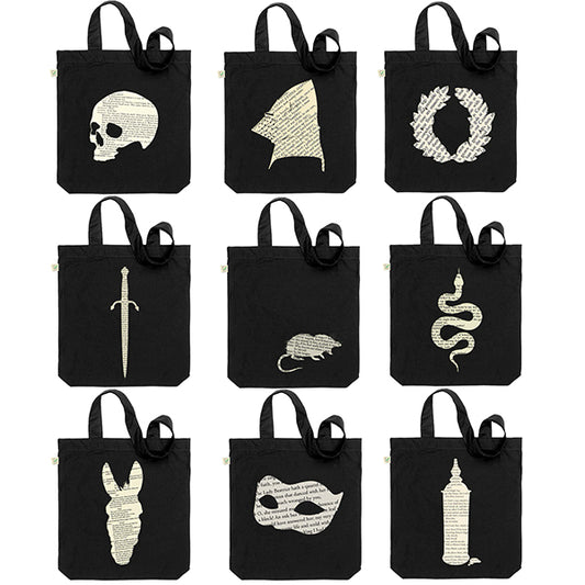 The Shakespeare Tote Bag Collection (black)
