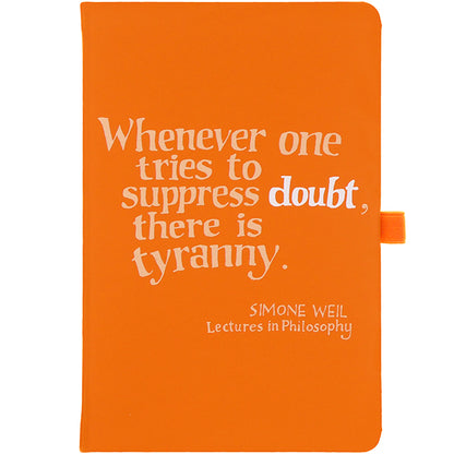 Simone Weil Thinkerly Quote Notebook