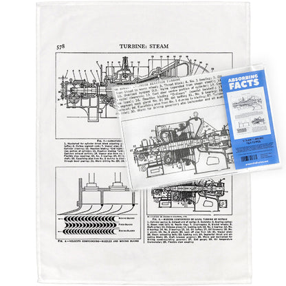 Steam Turbines Tea Towel - 6 pack