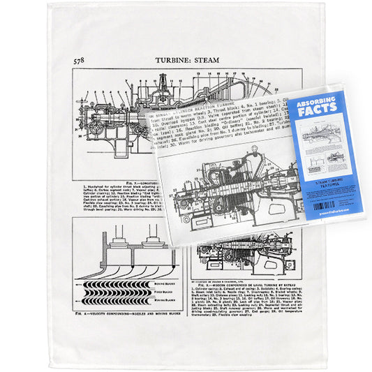 Steam Turbines Tea Towel - 6 pack