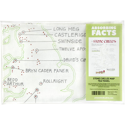 Stone Circles Tea Towel - 6 pack