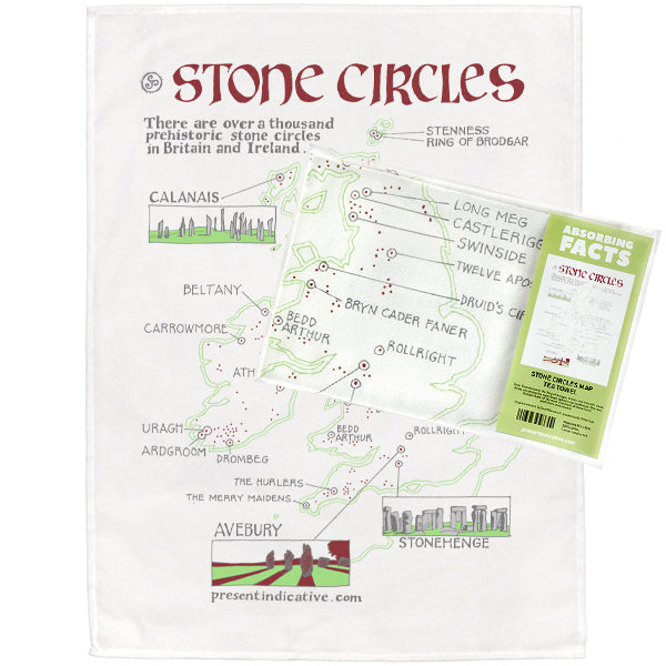 Stone Circles Tea Towel - 6 pack