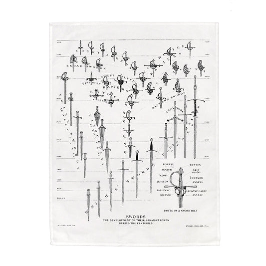 Evolution of the Sword Tea Towel - 6 pack