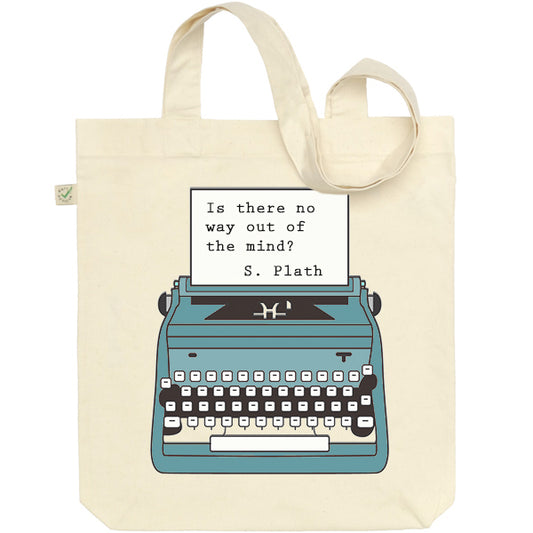 Sylvia Plath Typewriter Tote