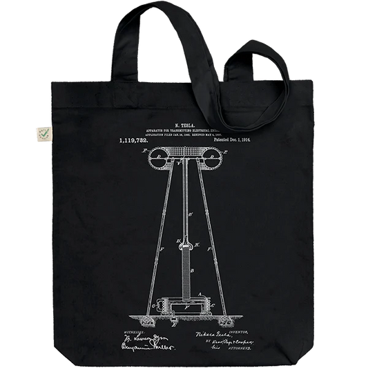 Tesla Patent Tote Bag