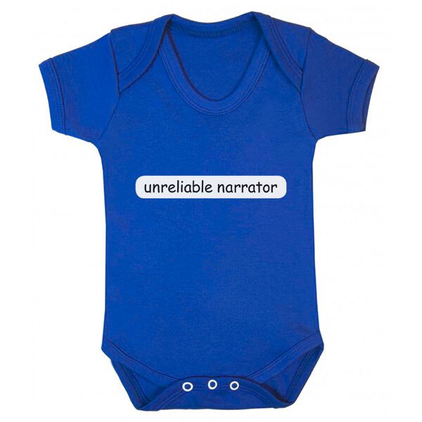 Unreliable Narrator Babygro - 5 colours available