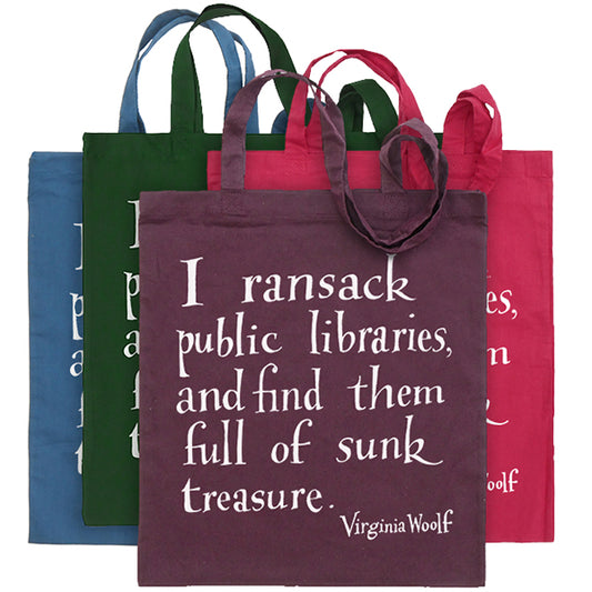 Woolf Library Bag - pack of 4 - NEW COLOURS!
