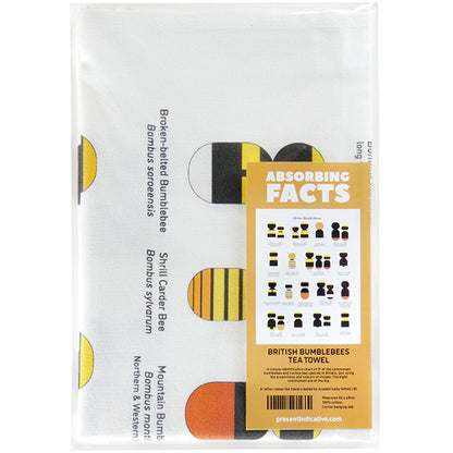 British Bumblebees Tea Towel - 6 pack