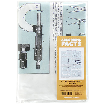 Calipers & Gauges Tea Towel - 6 pack