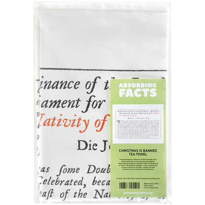 Christmas is Banned Tea Towel - 6 pack