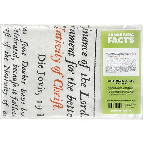 Christmas is Banned Tea Towel - 6 pack
