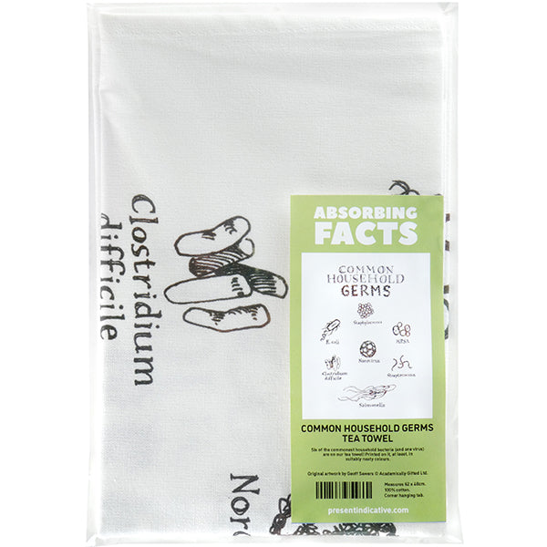 Common Household Germs Tea Towel - 6 pack