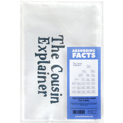 Cousin Explainer Tea Towel - 6 pack