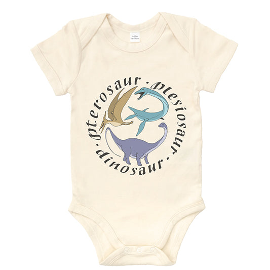 Dinosaur Pterosaur Plesiosaur Babygro