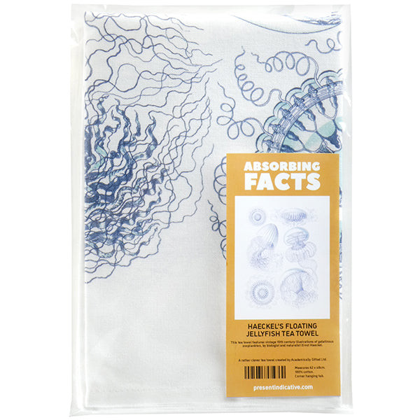 Haeckel's Floating Jellyfish Tea Towel - 6 pack