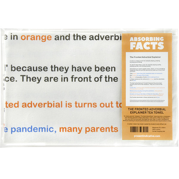 The Fronted Adverbial Explainer Tea Towel - 6 pack