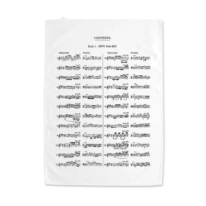 The Well-Tempered Clavier Set of 2 Tea Towels