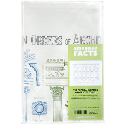 The Greek and Roman Orders of Architecture Tea Towel - 6 pack