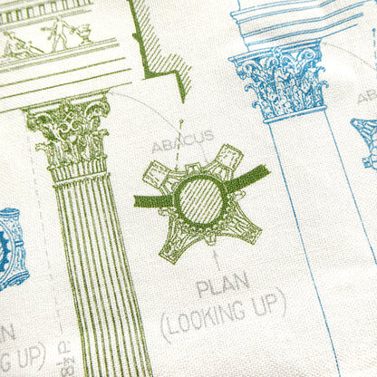 The Greek and Roman Orders of Architecture Tea Towel - 6 pack