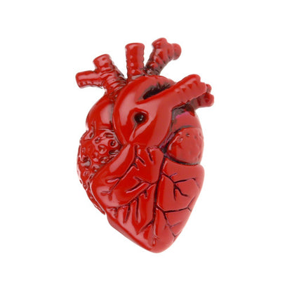 Heart Lapel Pin - red enamel