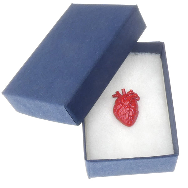 Heart Lapel Pin - red enamel