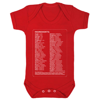 Human Ingredients Babygro - Red