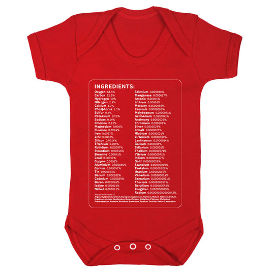 Human Ingredients Babygro - Red