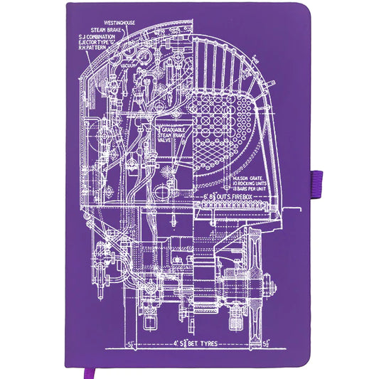 Locomotive Section Notebook - purple