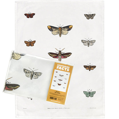 Moths Tea Towel - 6 pack